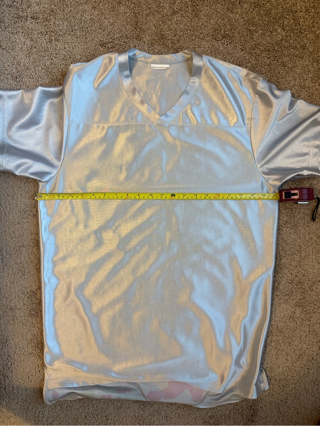Sankuanz Silver Graphic Jersey With Neon Accents — image 7 of 8